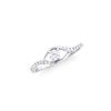 Image 2 : 14KT White Gold 0.35ctw Diamond Ring