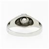 Image 7 : Antique Art Deco Engraved 18k White Gold 0.32 ctw Mine Cut Diamond Solitaire Rin