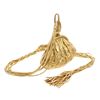 Image 3 : Chanel Tassel Frame Waist Bag Gold Lambskin