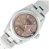 Image 1 : Rolex Ladies Quickset Stainless Steel Salmon Datejust Wristwatch 26MM