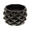 Chanel Quilted Cuff Bracelet Black Silver Enamel Enamel