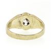 Image 7 : Antique Victorian 14k Yellow Gold Men's 0.57 ctw Old European Diamond Belcher Ri