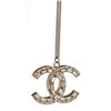 Image 4 : Chanel CC Bijoux Necklace Silver Metal Rhinestones