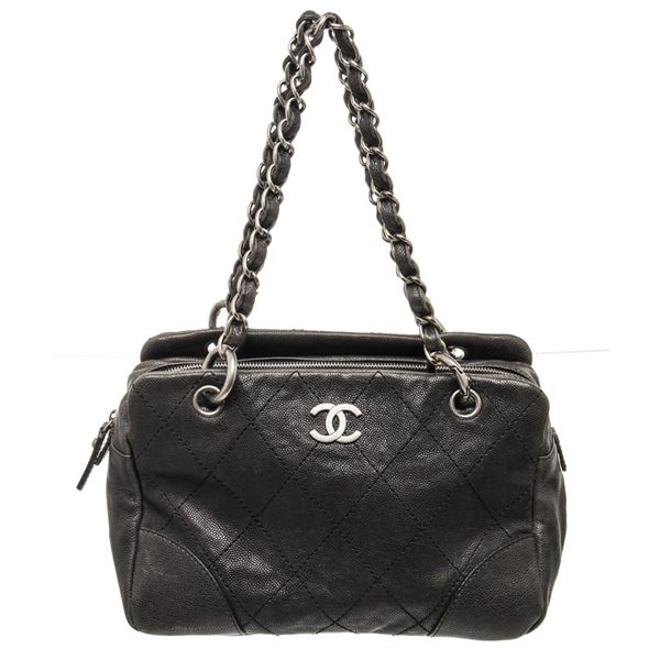 Chanel Outdoor Tote Black Caviar