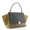 Image 1 : Celine Trapeze Tote Black/Brown/Beige Leather/Suede