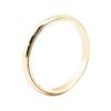 Image 2 : 3.5mm Half Dome Milgrain Edge Wedding Band - 14KT Yellow Gold