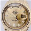 Image 7 : Rolex Oyster Perpetual Day-Date Wristwatch Yellow Gold Fluted Band