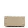 Image 3 : Christian Dior Lady Bag Cannage Quilt Patent Medium Shoulder Bag Beige Patent Le