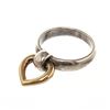 Image 5 : Hermes Heart Ring Ring Silver/Gold Silver/Gold Metal