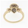 Image 6 : 18K Rose Gold 3.36 ctw Pear Smoky Topaz Solitaire Diamond Accents Open Work Ring