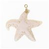Image 1 : Vintage 14k Gold Bail Carved Mother of Pearl Starfish Collectible Charm Pendant