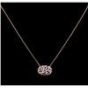 Image 1 : 0.61 ctw Diamond Necklace - 14KT Rose Gold