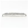 Image 5 : Antique Art Deco 14k White Gold 0.35 ctw Diamond Open Filigree Wide Bar Pin Broo