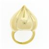 Image 8 : Vintage 18k Yellow Gold Domed & Grooved Polished Finish Cocktail Statement Ring