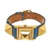 Image 1 : Hermes Medor Watch 20mm Watch Blue/Gold Leather/Metal