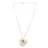 Image 2 : Chanel Camelia Necklace Necklace Gold Metal