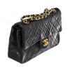 Image 2 : Chanel Single Flap Envelope Stitch Cheveron Black GHW Lambskin