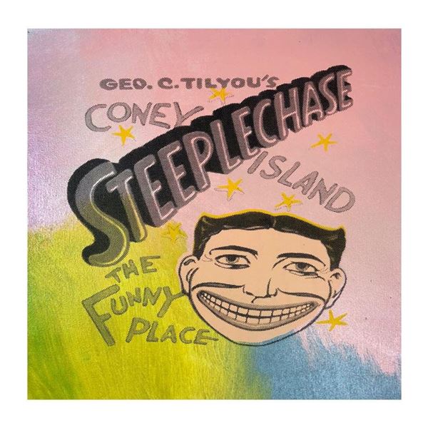 Steepechase, Coney Island by Steve Kaufman (1960-2010)