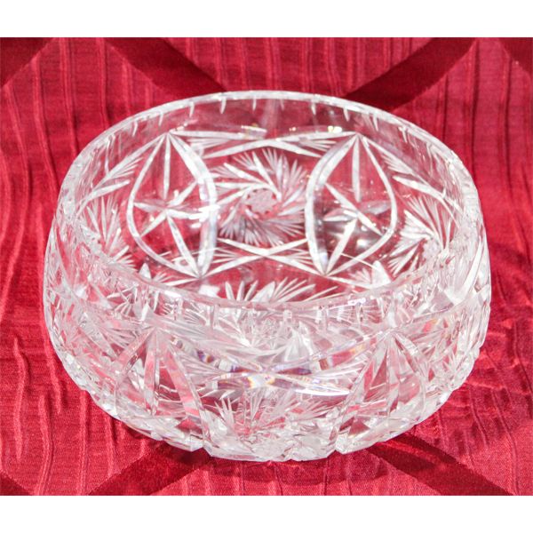 PINWHEEL CRYSTAL CANDY DISH