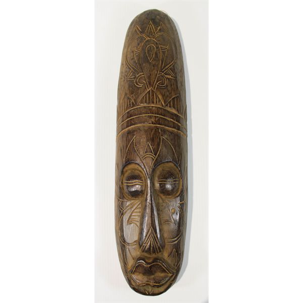 DECORATIVE WOODEN MASK WALL ART