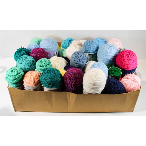 LARGE LOT OF ASSORT. HOBBY YARN