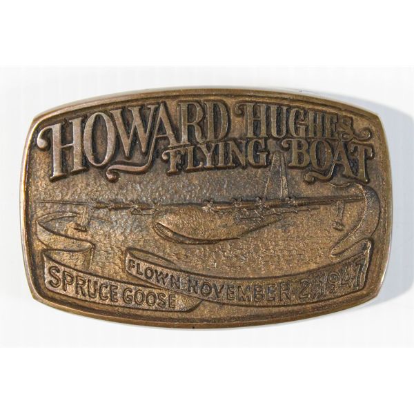HOWARD HUGHES FLYING BOAT BELT BUCKLE