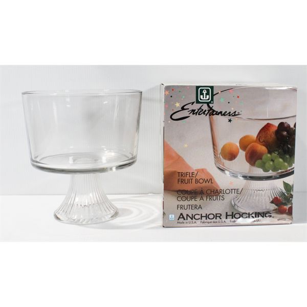 ANCHOR HOCKING TRIFLE / FRUIT BOWL