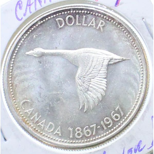 1967 CANADA SILVER GOOSE DOLLAR