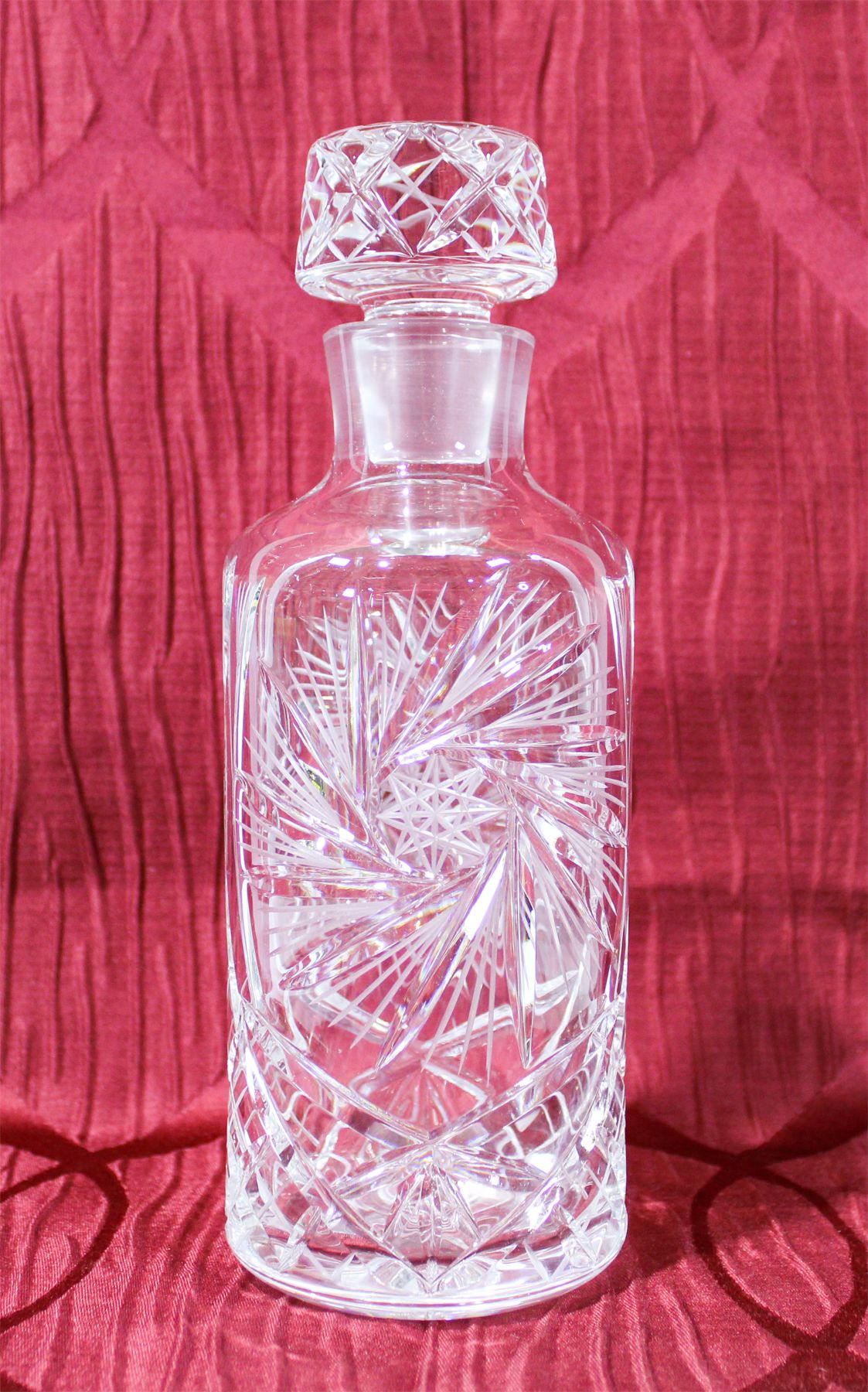 PINWHEEL CRYSTAL DECANTER
