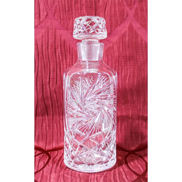 PINWHEEL CRYSTAL DECANTER