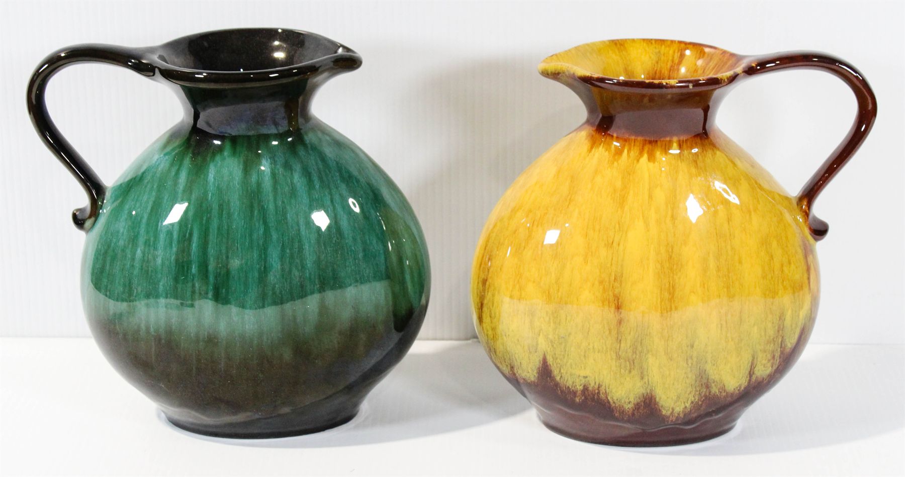 PAIR OF BLUE MOUNTAIN POTTERY VASES