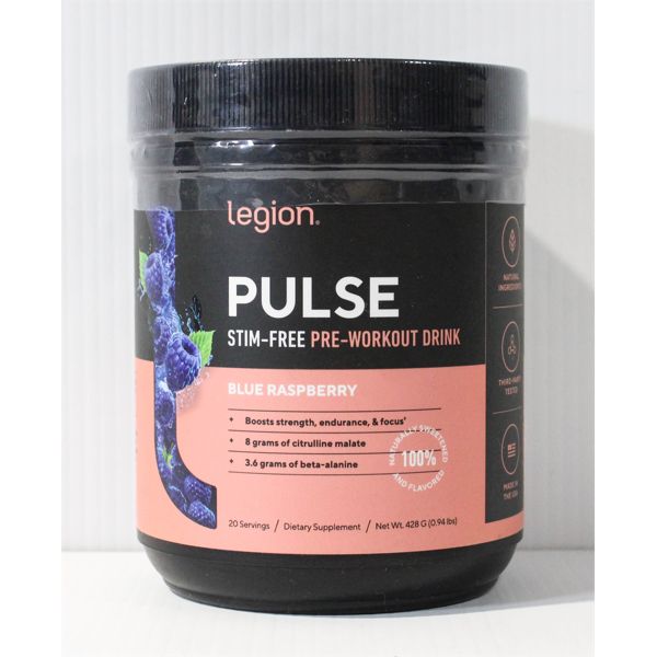 LEGION PULSE PREWORKOUT BLUE RASPBERRY