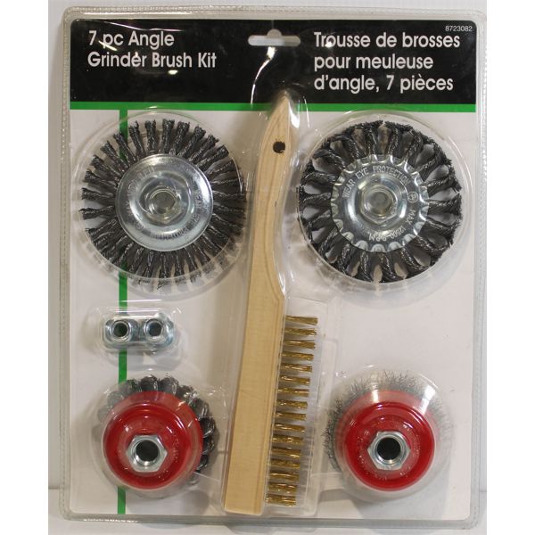 7 PC ANGLE GRINDER BRUSH KIT