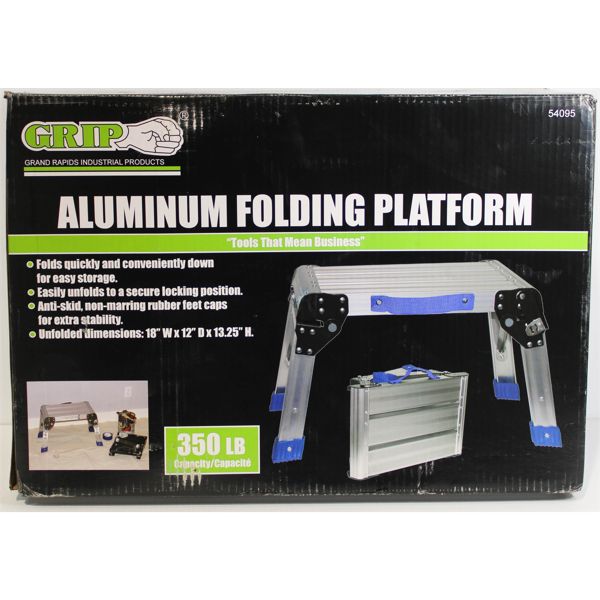 NEW ALUMINUM FOLDING PLATFORM