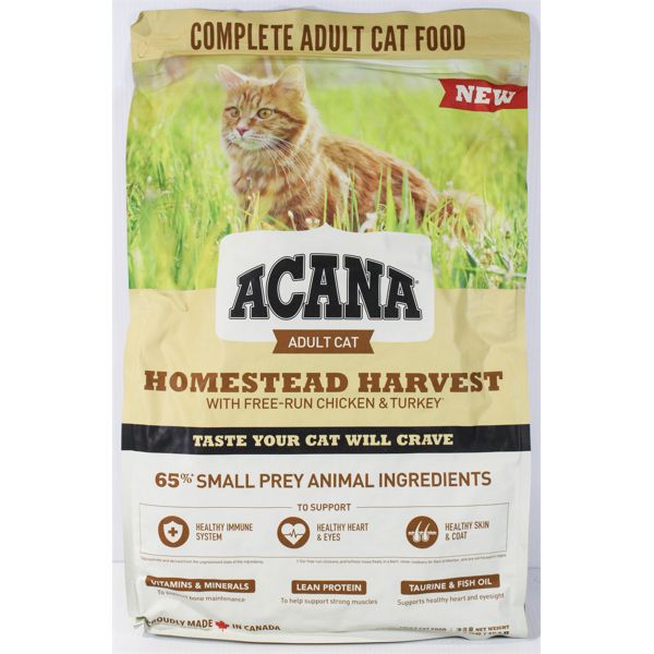 HIGH END ADULT CAT FOOD - HOMESTEAD HARVEST - 10LB