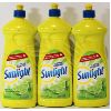 Image 1 : 3 PK SUNLIGHT LIME MINT DISHWASHING LIQUID SOAP