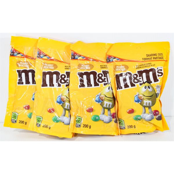 4 BAGS M & M'S PEANUT