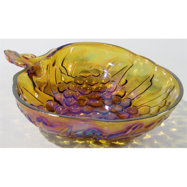 CARNIVAL GLASS  FRUIT DISH