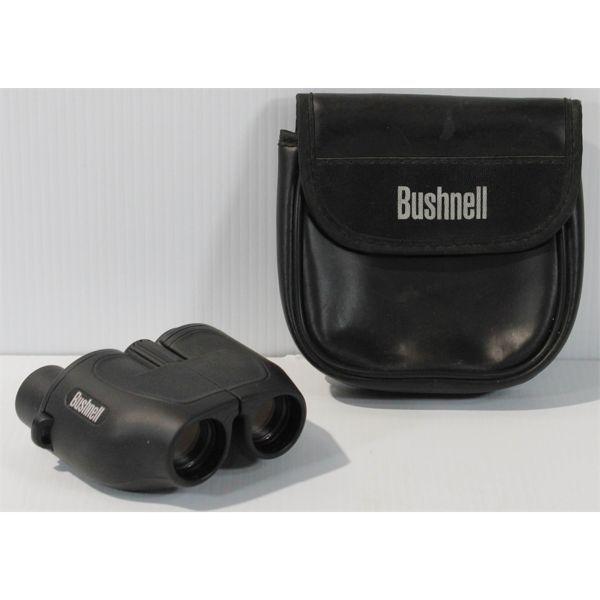 BUSHNELL 12 X 25 BINOCULARS WITH BELT POUCH