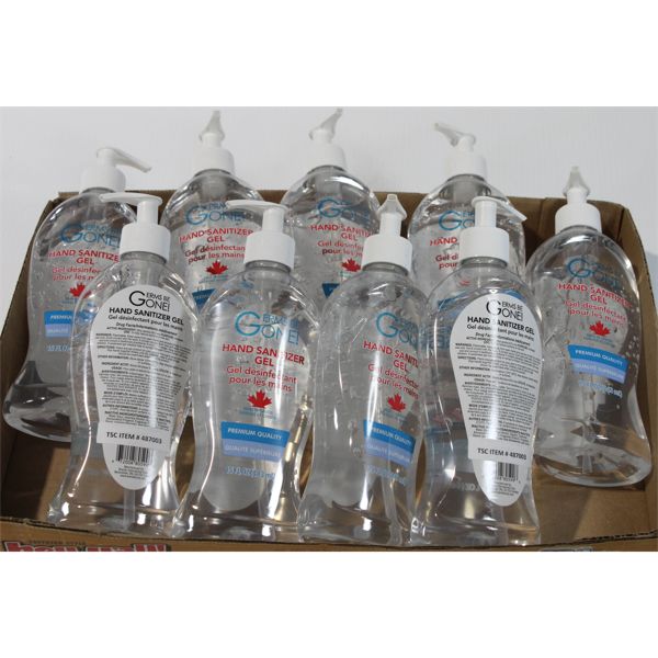 FLAT OF HAND SANITIZER GEL