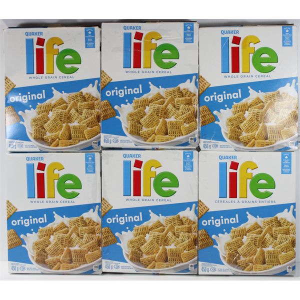 6PK LIFE BRAND ORIGINAL WHOLEGRAIN CEREAL