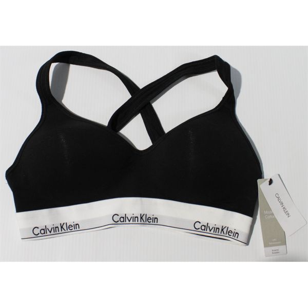 BLACK CALVIN KLEIN BRALETTE SIZE L