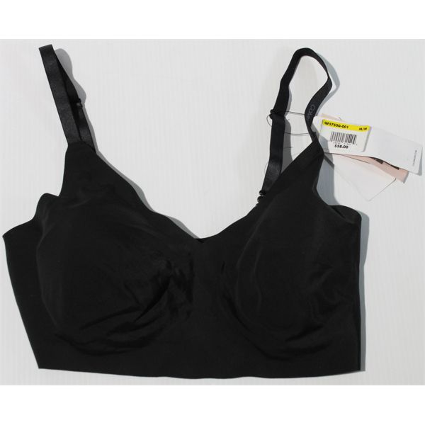 BLACK CALVIN KLEIN LIGHTLY LINES BRA SIZE M