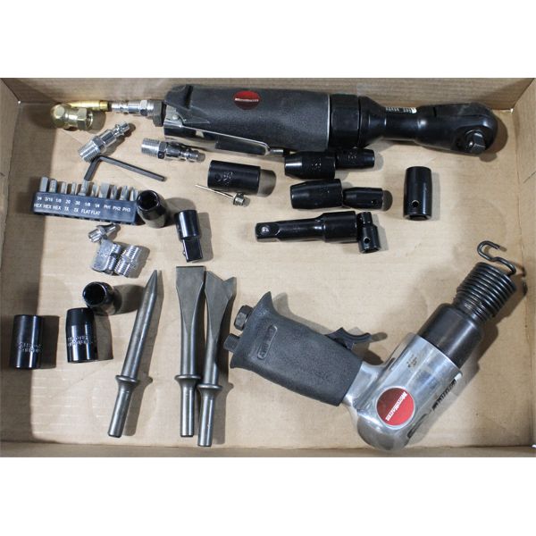 MOTOMASTER A/R TOOLS + SOCKETS, CHISELS ETC.