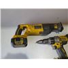 Image 2 : Qty 3 DeWalt Tools: DC385 Reciprocating Saw, DCD996 Hammer Drill & Driver