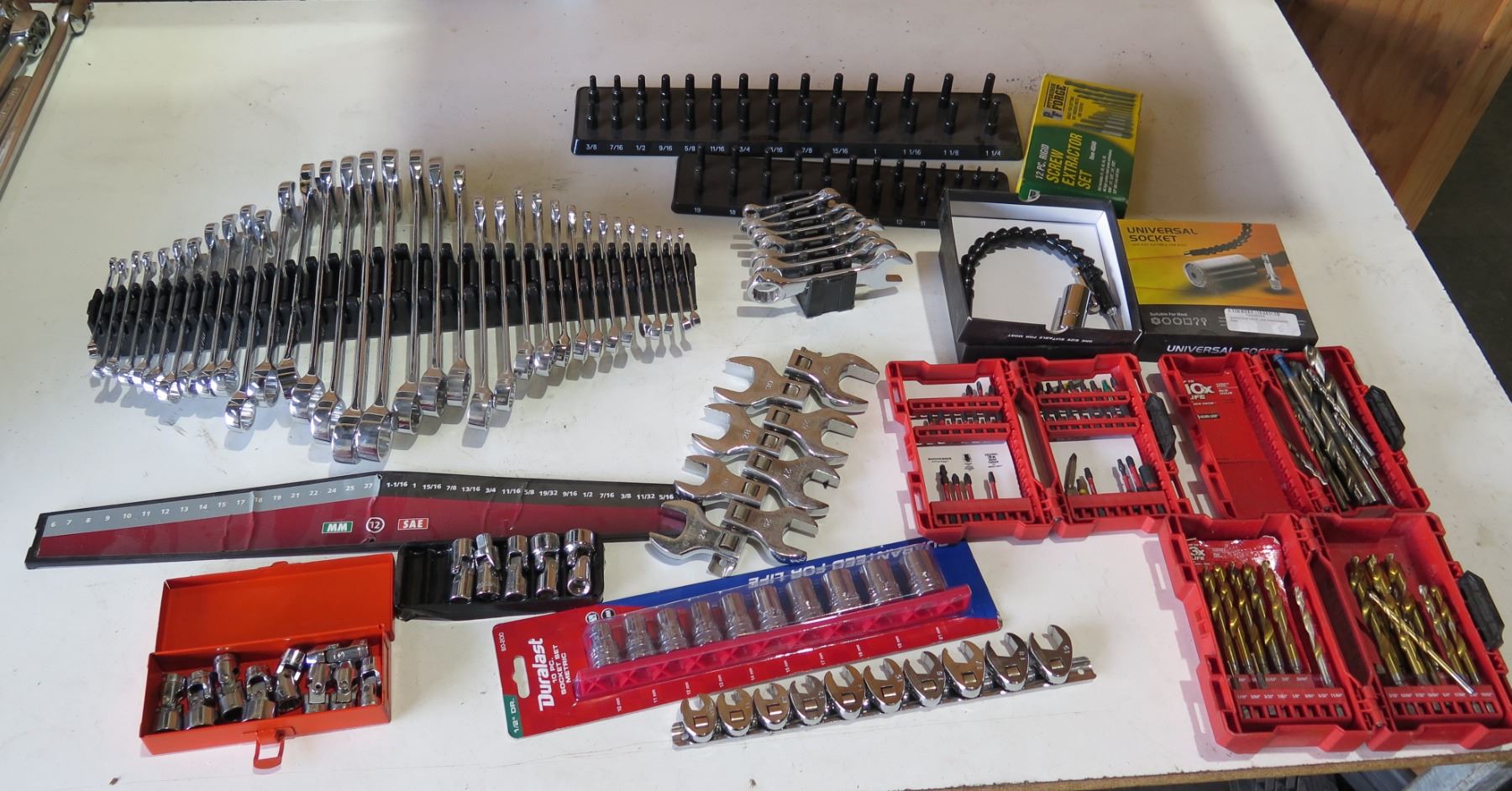 Multiple Hand Tools Multiple Hand Tools: Husky Wrench Set, Sockets, Bits, etc