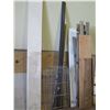 Image 2 : Multiple White & Cork Boards, Metal Racks, Misc Lumber, etc