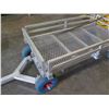 Image 2 : Rolling Wagon w/ Metal Basket & Removable Sides 55"x29"x21"H