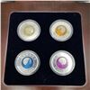 Image 2 : RCM 2011 & 2012 Calendar in the Sky Series Set of 4 $5 Sterling Silver and Niobium Coins