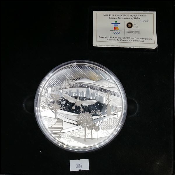 2009 $250 Silver Coin - Olympic Winter Games: The Canada of Today 1Kg .999 Silver